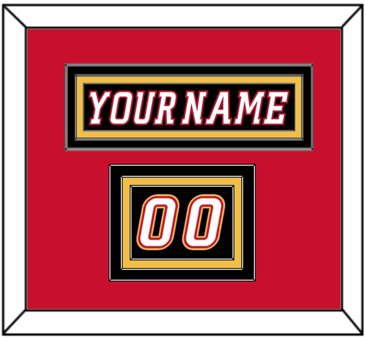 Calgary Nameplate & Number (Shoulder) - Alternate Black - Premier Tier 3