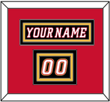 Calgary Nameplate & Number (Shoulder) - Alternate Black - Triple Mat 3