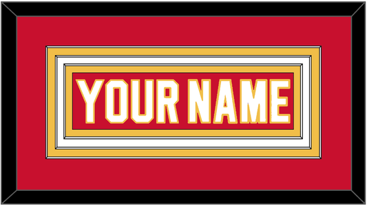 Calgary Nameplate - Home Red - Premier Tier 1