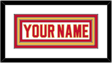 Calgary Nameplate - Road White - Triple Mat 1