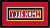 Calgary Nameplate - Home Red (2017-2020) - Triple Mat 2