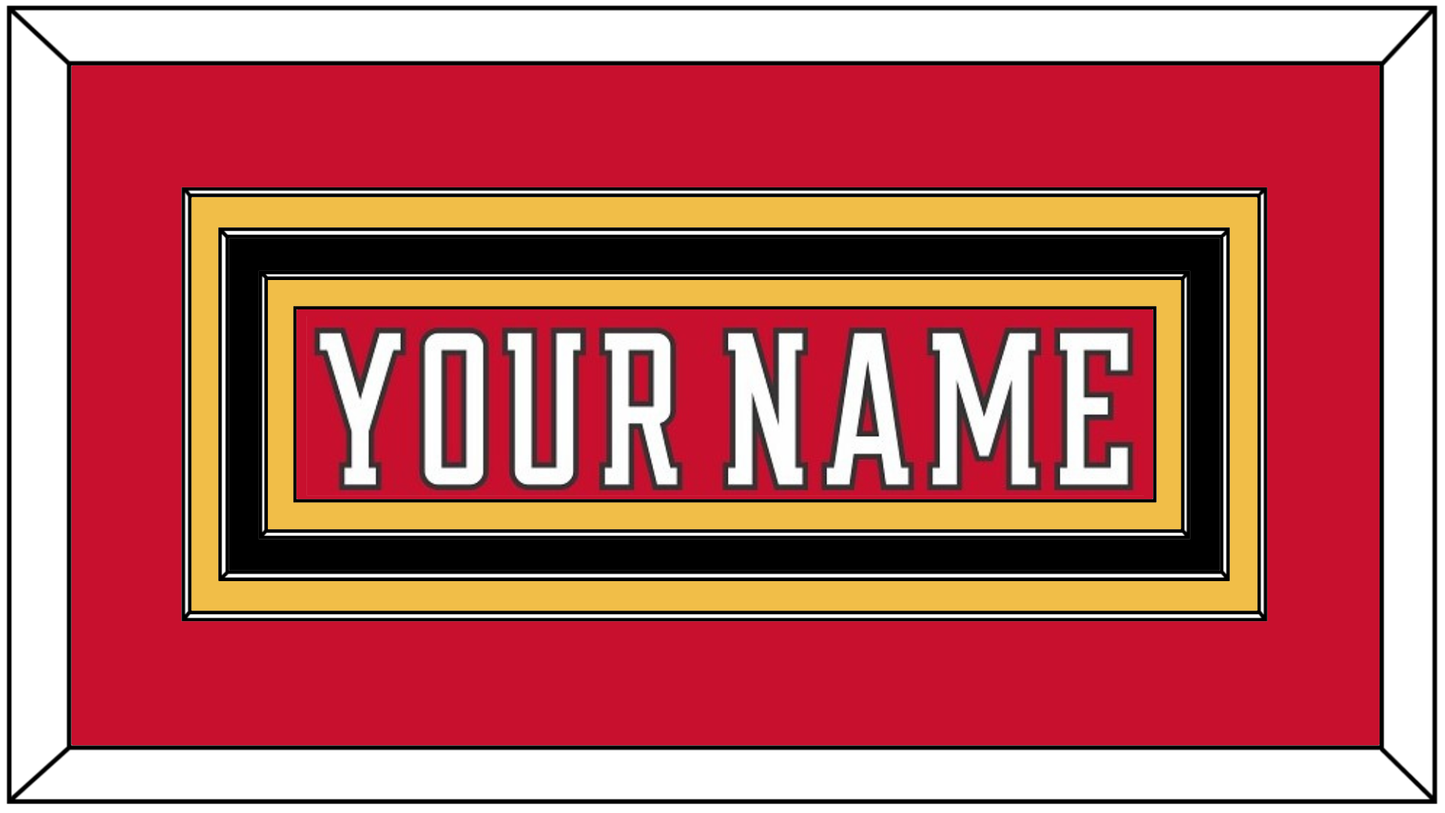 Calgary Nameplate - Home Red (2017-2020) - Premier Tier 2