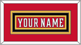 Calgary Nameplate - Home Red (2017-2020) - Triple Mat 2