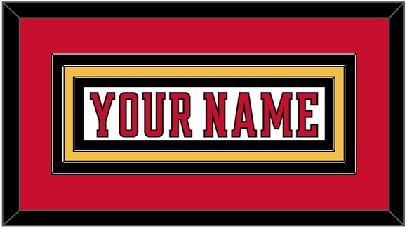Calgary Nameplate - Road White (2017-2020) - Triple Mat 2