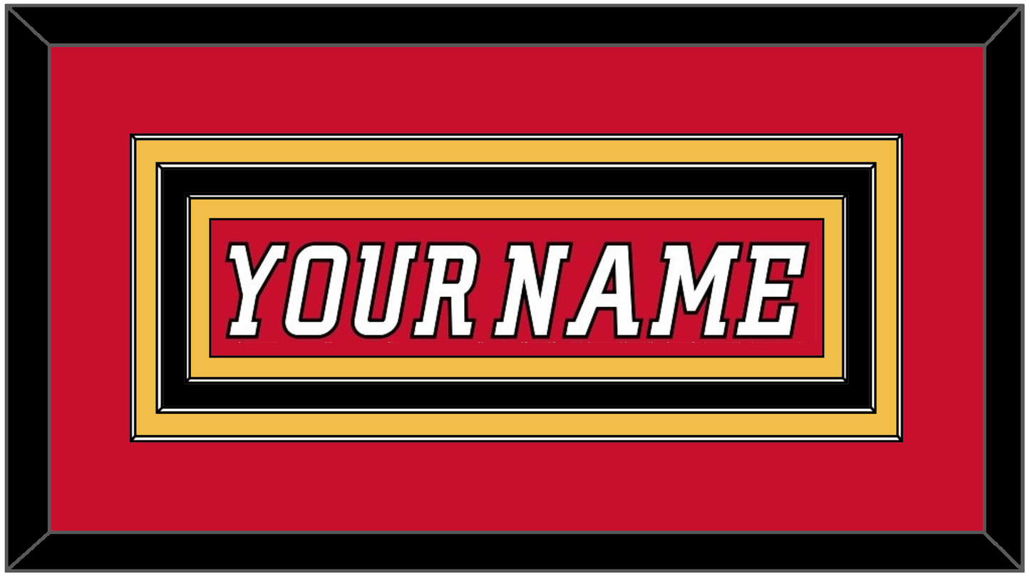 Calgary Nameplate - Home Red (2007-2017) - Premier Tier 2