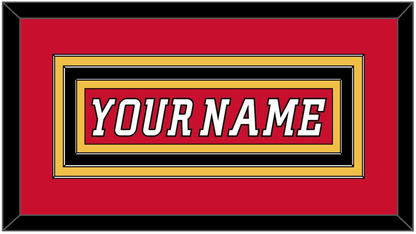 Calgary Nameplate - Home Red (2007-2017) - Premier Tier 2