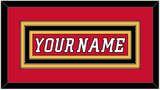 Calgary Nameplate - Home Red (2007-2017) - Triple Mat 2