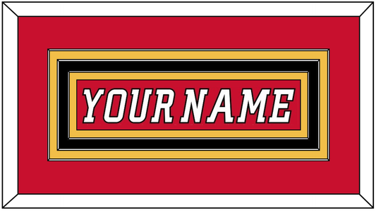 Calgary Nameplate - Home Red (2007-2017) - Premier Tier 2