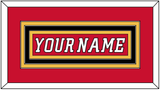 Calgary Nameplate - Home Red (2007-2017) - Triple Mat 2