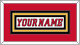 Calgary Nameplate - Road White (2007-2017) - Triple Mat 2