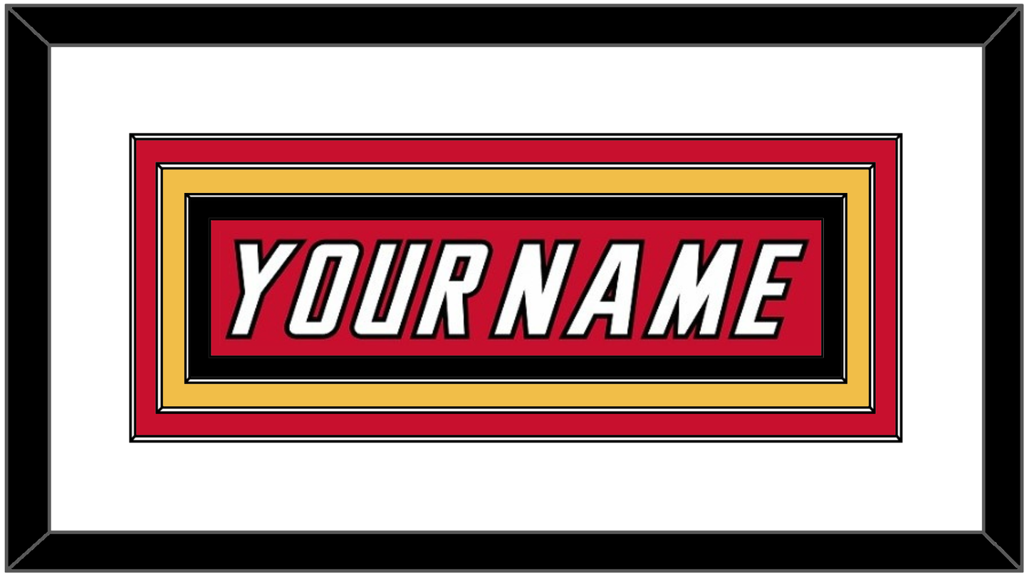 Calgary Nameplate - Road Red (1995-2000) - Premier Tier 1