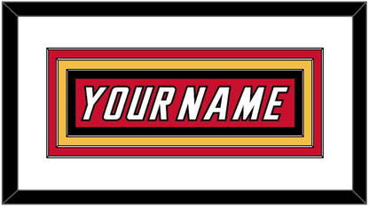 Calgary Nameplate - Road Red (1995-2000) - Premier Tier 1
