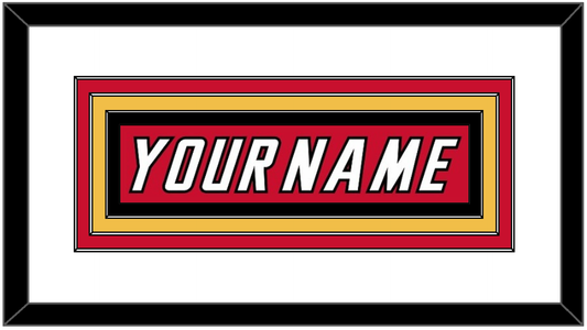 Calgary Nameplate - Road Red (1995-2000) - Premier Tier 1