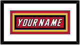 Calgary Nameplate - Road Red (1995-2000) - Triple Mat 1