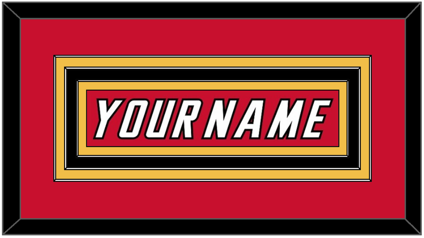 Calgary Nameplate - Road Red (1995-2000) - Premier Tier 2