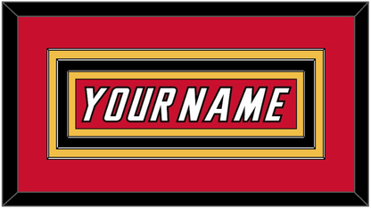 Calgary Nameplate - Road Red (1995-2000) - Premier Tier 2