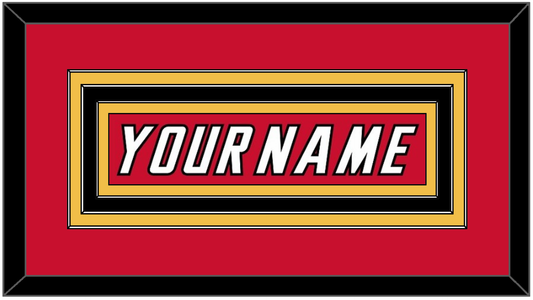 Calgary Nameplate - Road Red (1995-2000) - Premier Tier 2