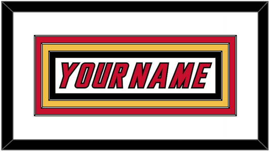 Calgary Nameplate - Home White (1995-2000) - Premier Tier 1