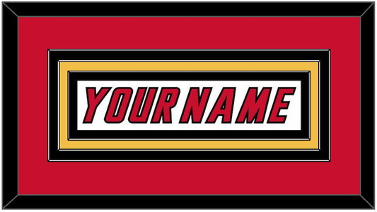 Calgary Nameplate - Home White (1995-2000) - Premier Tier 2