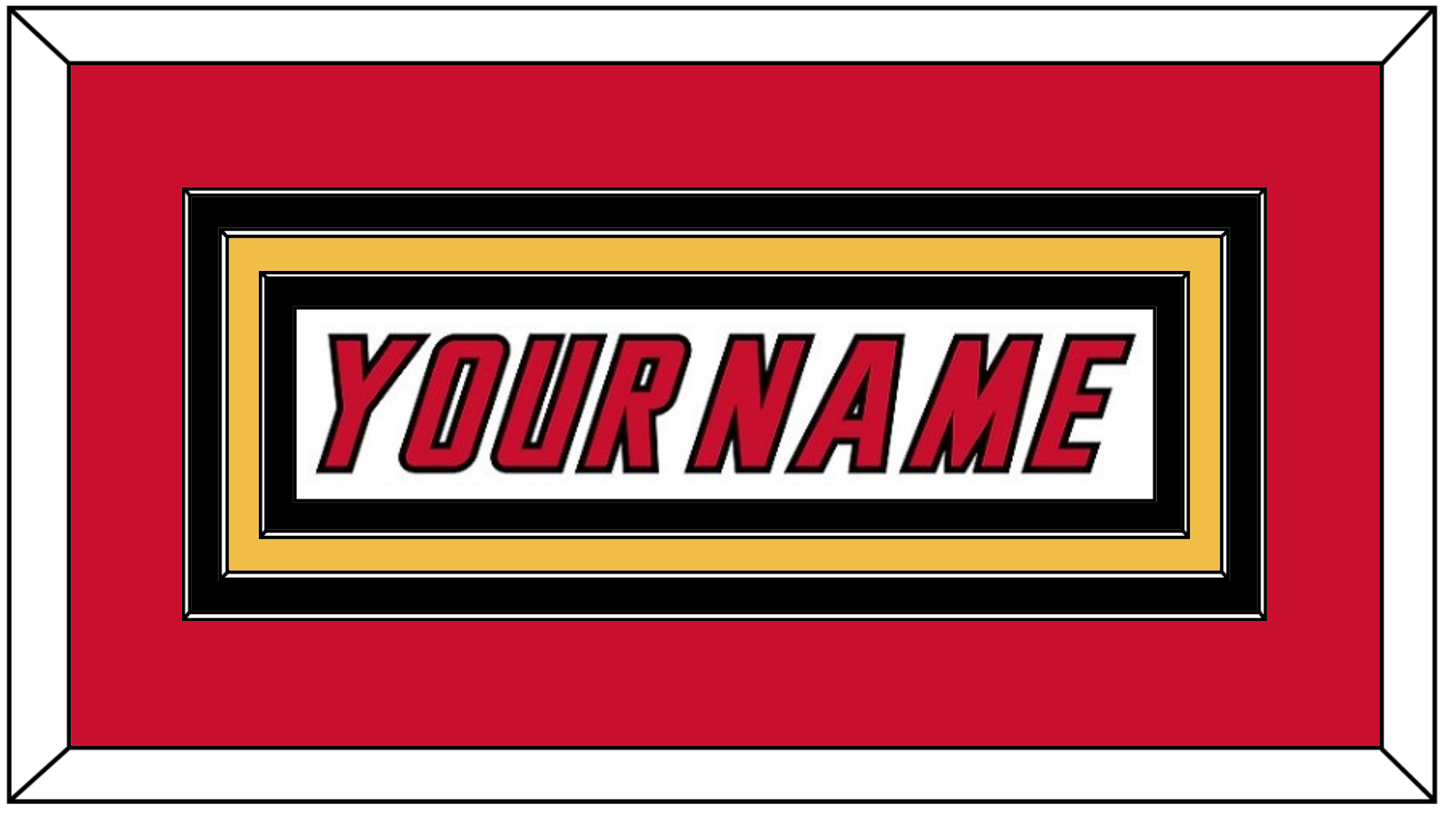 Calgary Nameplate - Home White (1995-2000) - Premier Tier 2