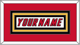 Calgary Nameplate - Home White (1995-2000) - Triple Mat 2