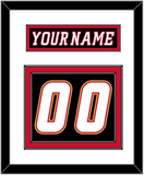 Calgary Nameplate & Number (Back) - Alternate Black - Double Mat 1