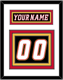 Calgary Nameplate & Number (Back) - Alternate Black - Triple Mat 1