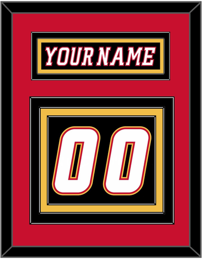 Calgary Nameplate & Number (Back) - Alternate Black - Premier Tier 3
