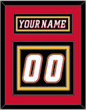 Calgary Nameplate & Number (Back) - Alternate Black - Triple Mat 3