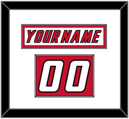 Calgary Nameplate & Number (Shoulder) - Home White (1995-2000) - Essential Tier 1