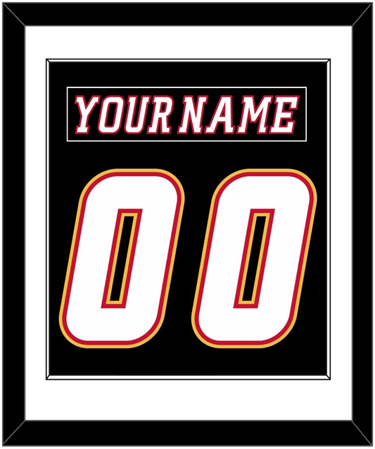 Calgary Nameplate & Number (Back) Combined - Alternate Black - Essential Tier 1