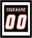 Calgary Nameplate & Number (Back) Combined - Alternate Black - Single Mat 1