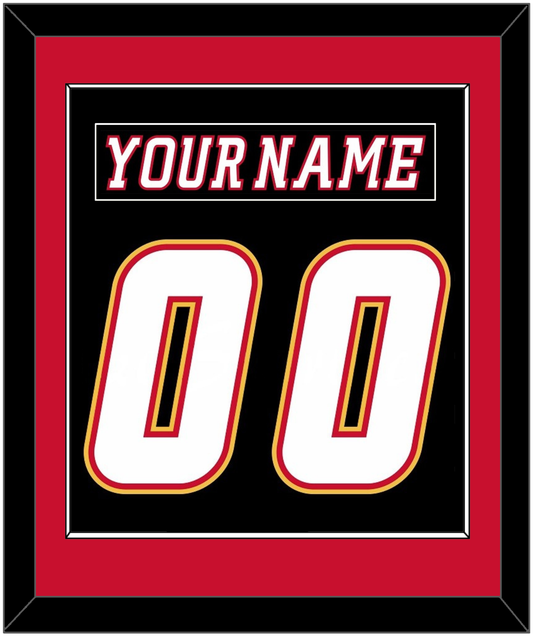 Calgary Nameplate & Number (Back) Combined - Alternate Black - Essential Tier 2