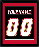 Calgary Nameplate & Number (Back) Combined - Alternate Black - Single Mat 2