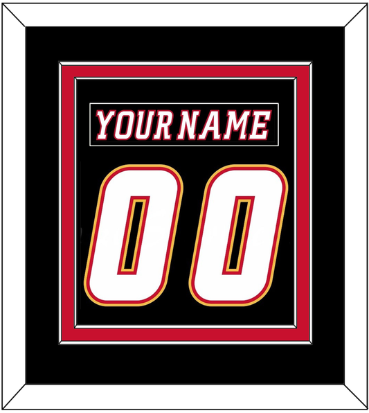 Calgary Nameplate & Number (Back) Combined - Alternate Black - Signature Tier 2