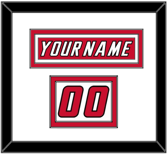 Calgary Nameplate & Number (Shoulder) - Road Red (1995-2000) - Signature Tier 1