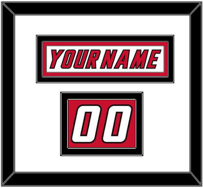 Calgary Nameplate & Number (Shoulder) - Home White (1995-2000) - Signature Tier 2