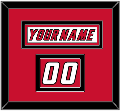 Calgary Nameplate & Number (Shoulder) - Home White (1995-2000) - Signature Tier 4