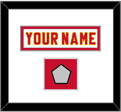 Calgary Nameplate & Stanley Cup Finals Jersey Patch - Home White (1980-1994) - Essential Tier 1