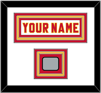 Calgary Nameplate & Stanley Cup Finals Jersey Patch - Home White (1980-1994) - Premier Tier 1