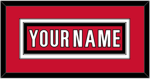 Carolina Nameplate - Home Red (2017-2022) - Double Mat 2