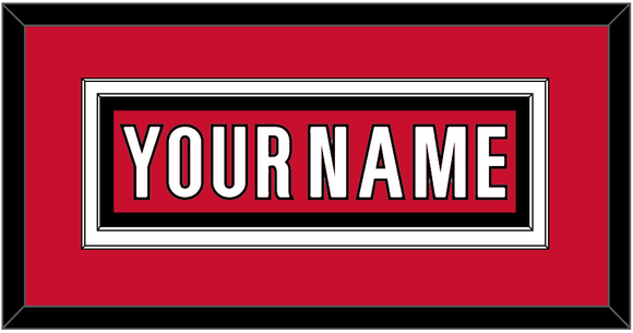 Carolina Nameplate - Home Red (2017-2022) - Double Mat 2