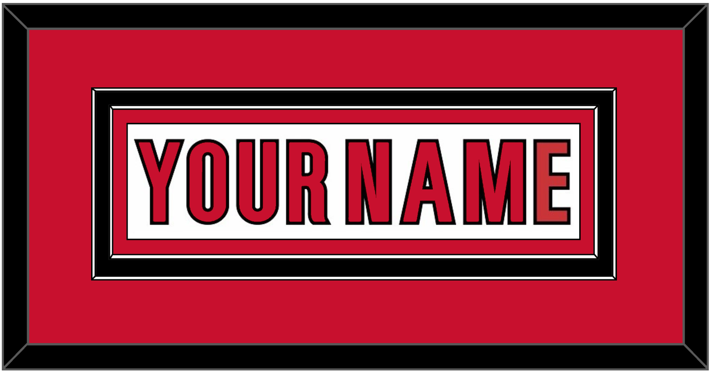Carolina Nameplate - Road White (2019-2025) - Signature Tier 2