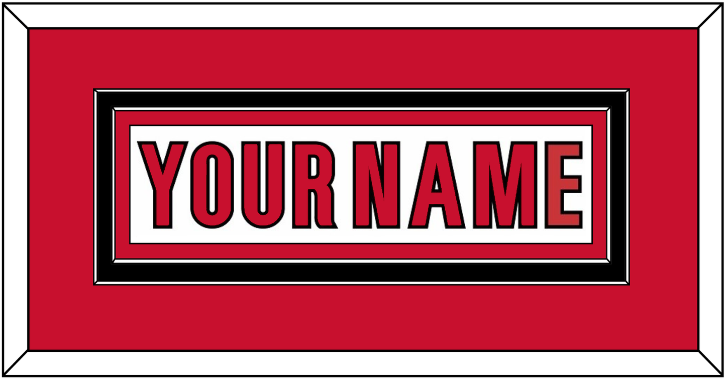 Carolina Nameplate - Road White (2019-2025) - Signature Tier 2