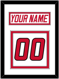 Carolina Nameplate & Number (Back) - Home White (1997-2000) - Double Mat 1