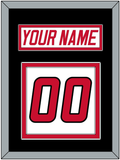 Carolina Nameplate & Number (Back) - Home White (1997-2000) - Double Mat 3