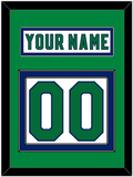 Carolina Nameplate & Number (Back) - Heritage White - Double Mat 3