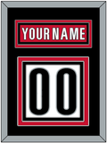 Carolina Nameplate & Number (Back) - Road White (2013-2019) - Triple Mat 3