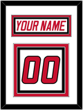 Carolina Nameplate & Number (Back) - Home White (1997-2000) - Triple Mat 1