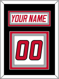 Carolina Nameplate & Number (Back) - Home White (1997-2000) - Triple Mat 3
